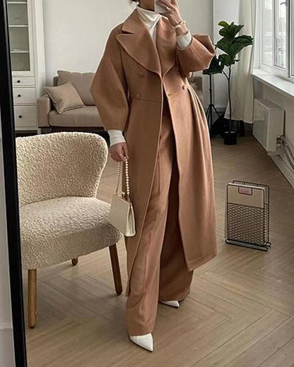 Lénaïc | Manteau Long Croisé Femme - Image 5