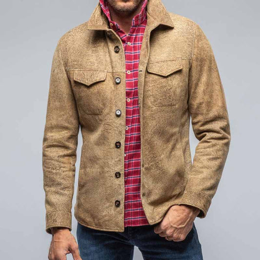 Zakaria | Veste élégante en suédine avec poches sur la poitrine - Image 1