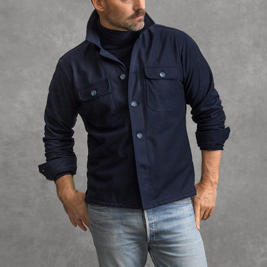 Florentin | Veste élégante en mélange - Coupe ajustée avec col montant - Image 2
