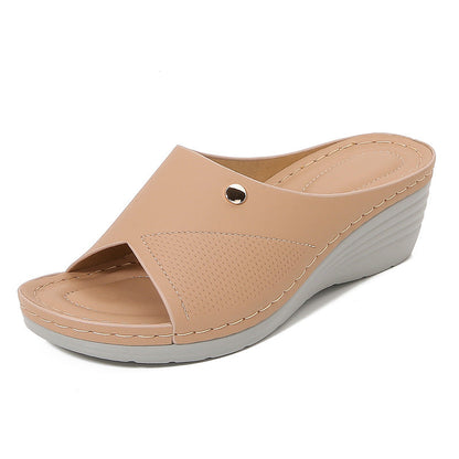 Maéva | Sandales à semelles compensées élégantes pour femmes - Chaussures confortables à bout ouvert - Image 2