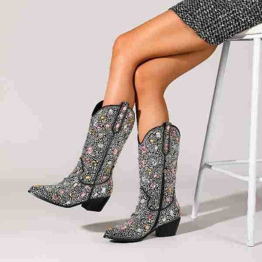 Blandine | Bottes de Cowboy Ornées pour Femmes - Image 1