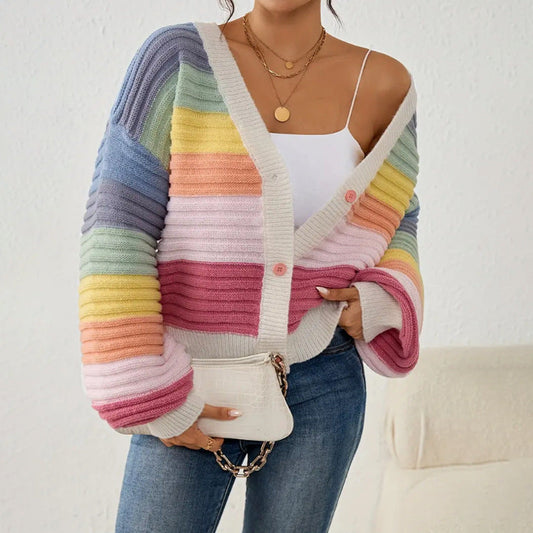 Chantal | Cardigan Femme Manches Longues Col V Boutonné - Image 2