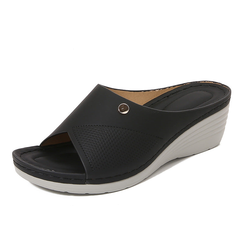 Maéva | Sandales à semelles compensées élégantes pour femmes - Chaussures confortables à bout ouvert - Image 3