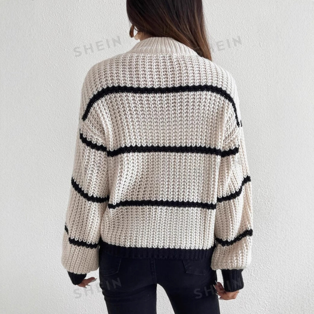 Suzanne | Pull rayé oversize pour femme - Image 5