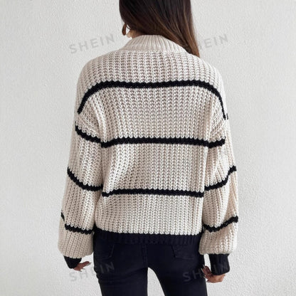 Suzanne | Pull rayé oversize pour femme - Image 5