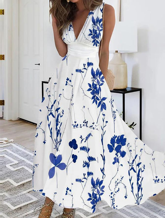 Livia | Robe longue de rêve florale pour une élégance sans faille - Image 2