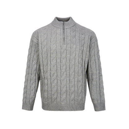 Ziyad | Pull Homme Maille Côtelée à Col Zippé - Image 9