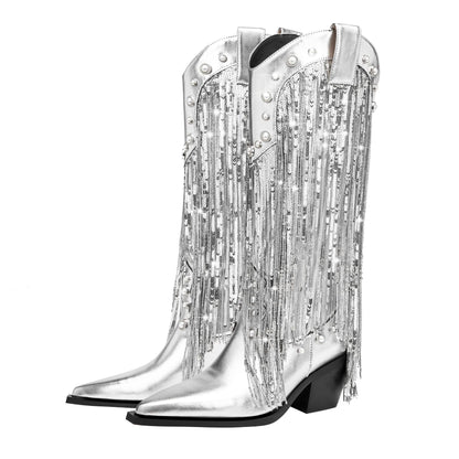 Carine | Bottes Western à Glandes et Clous pour Femmes - Image 5