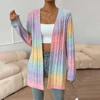 Tatiana | Cardigan Femme Ouvert Devant Tricot Câbles - Image 4