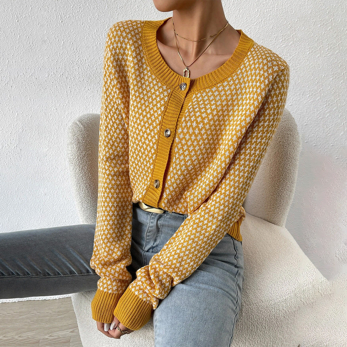 Hortense | Cardigan Femme Boutonné à Manches Longues - Image 1