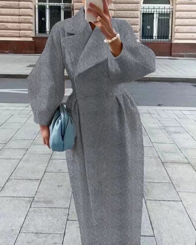 Lénaïc | Manteau Long Croisé Femme - Image 8