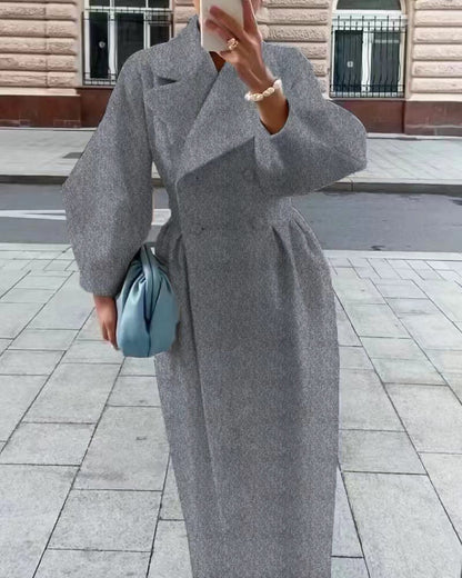 Lénaïc | Manteau Long Croisé Femme - Image 8