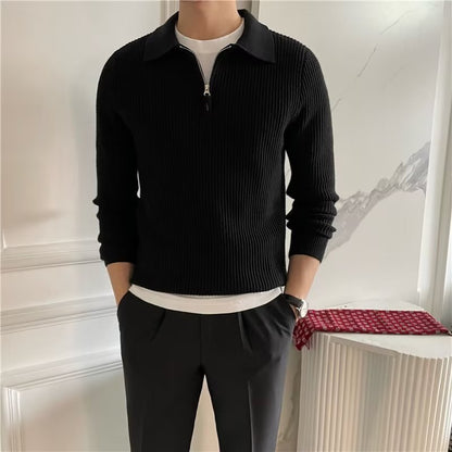 Malik | Pull en Tricot Homme - Demi-Zip - Image 9