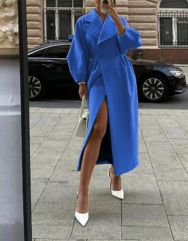 Lénaïc | Manteau Long Croisé Femme - Image 3