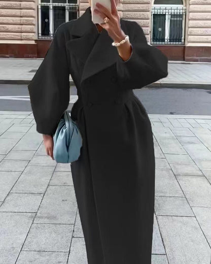 Lénaïc | Manteau Long Croisé Femme - Image 4