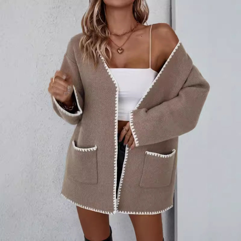 Sabrine | Cardigan Tricot Femme Ouvert Devant - Image 1