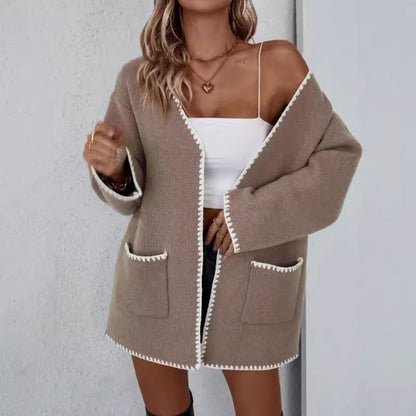 Sabrine | Cardigan Tricot Femme Ouvert Devant - Image 1