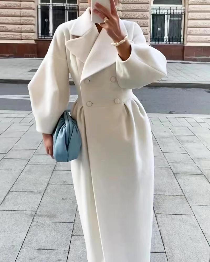 Lénaïc | Manteau Long Croisé Femme - Image 1