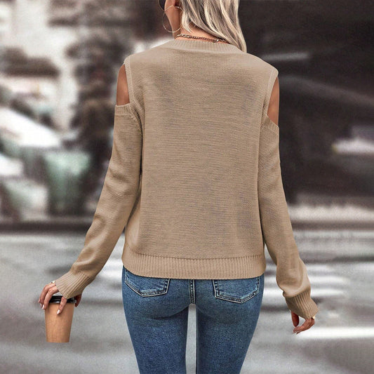 Marina | Pull Femme Épaule Dénudée - Image 2