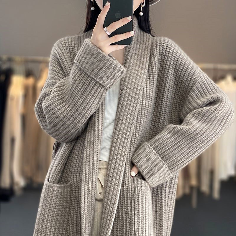 Yvette | Cardigan Long Oversize Femme - Image 3