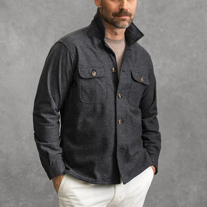 Florentin | Veste élégante en mélange - Coupe ajustée avec col montant - Image 1
