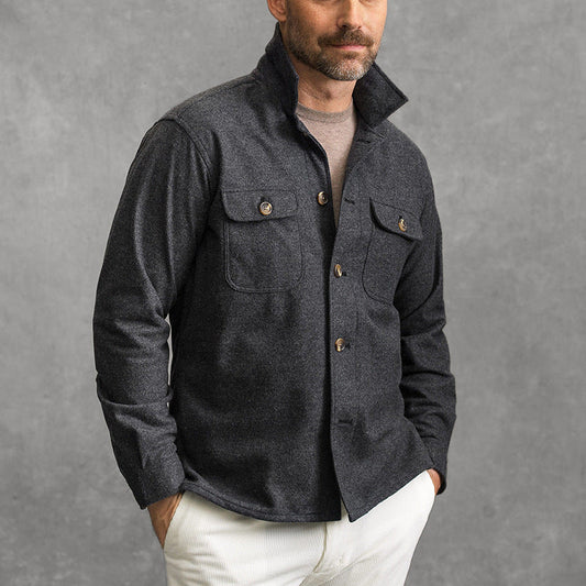 Florentin | Veste élégante en mélange - Coupe ajustée avec col montant - Image 1