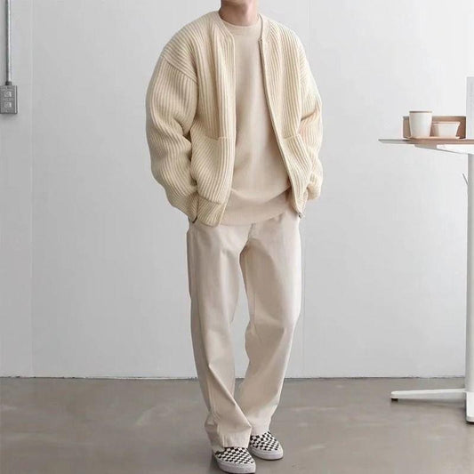 Timothée | Cardigan en maille élégant pour hommes - Image 2