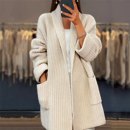 Yvette | Cardigan Long Oversize Femme - Image 1