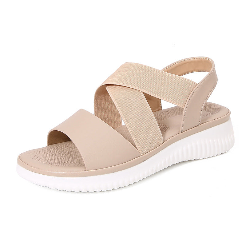 Ariane | Sandales décontractées à brides élastiques croisées pour femmes - Image 1