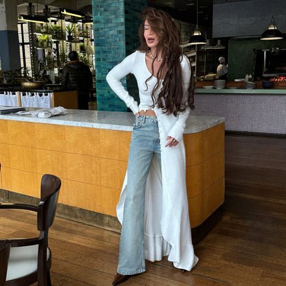 Sharifa | Cardigan Long Boutonné Femme - Image 2