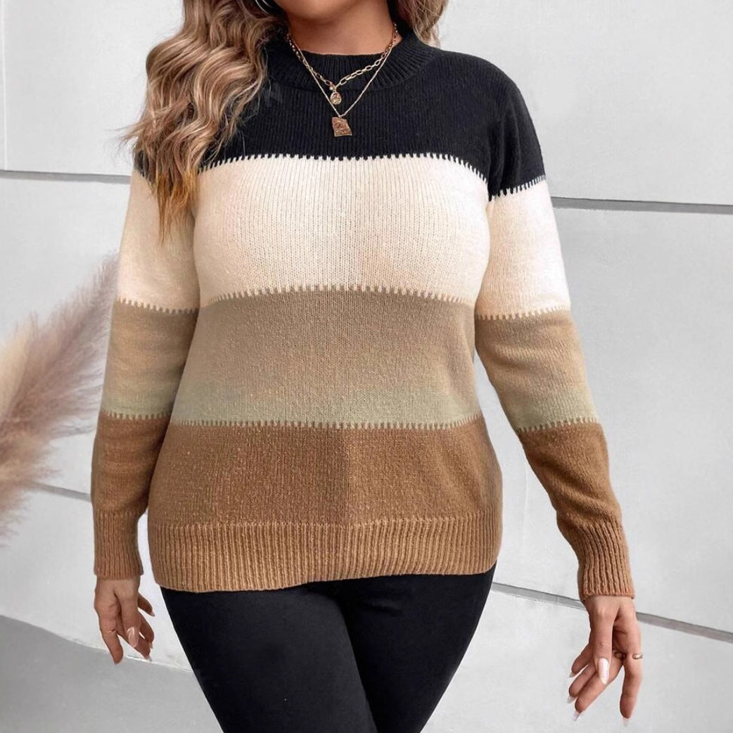 Stella | Pull Femme Coupe Décontractée Color Block - Image 1