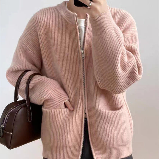 Kahina | Cardigan Oversize Zippé Femme - Image 2