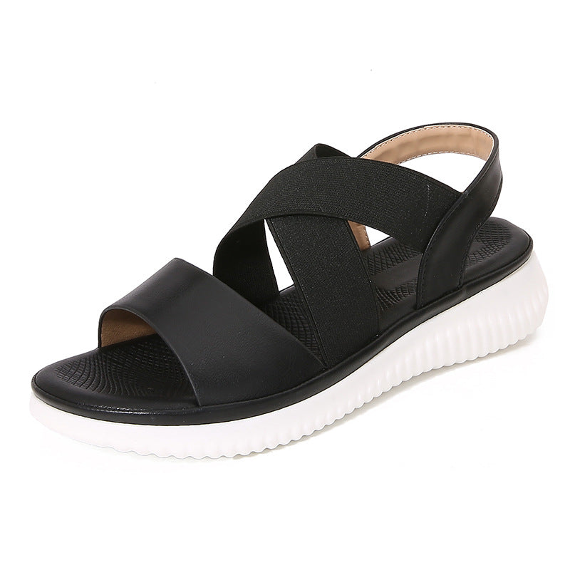 Ariane | Sandales décontractées à brides élastiques croisées pour femmes - Image 3