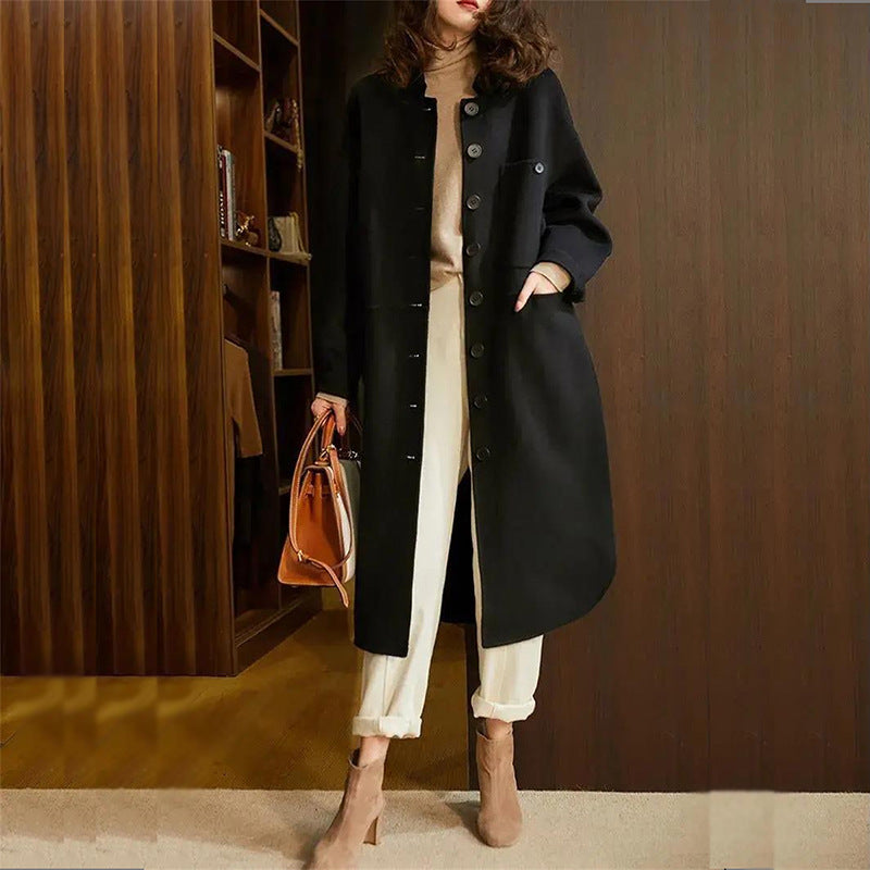 Vania | Manteau Long Boutonné Femme - Image 3