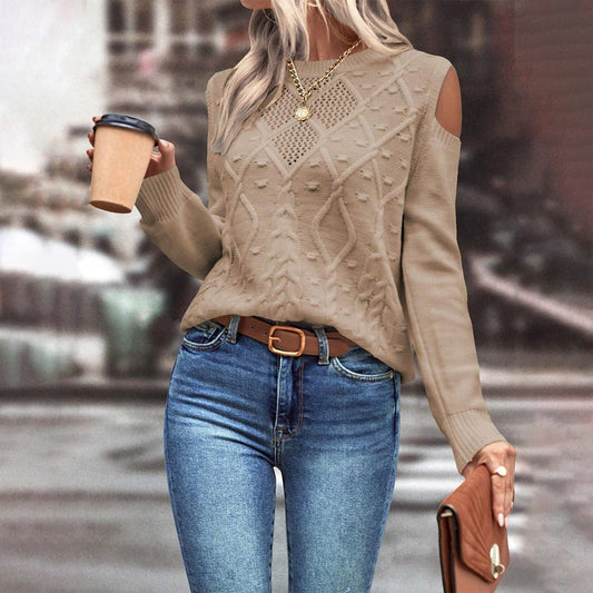 Marina | Pull Femme Épaule Dénudée - Image 1