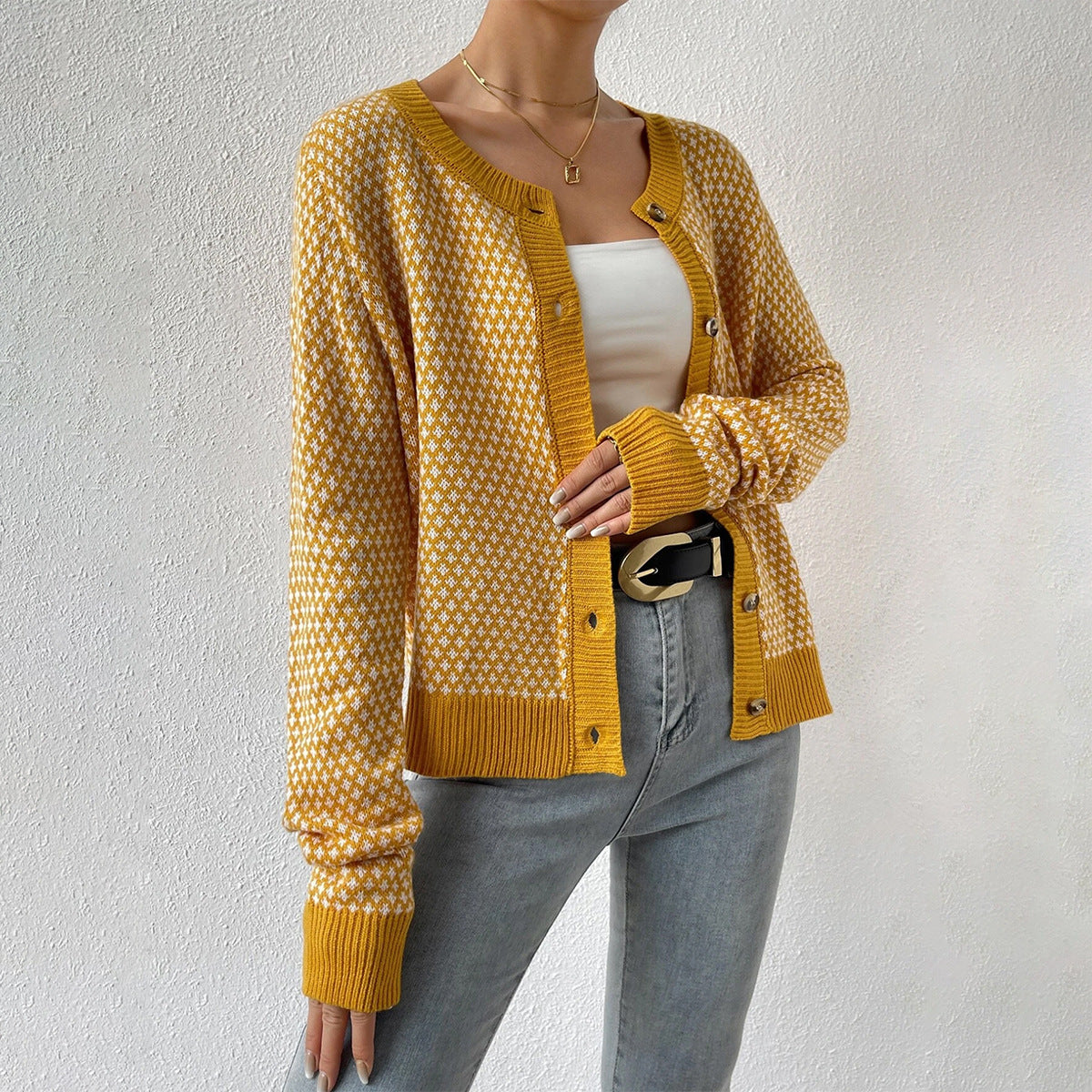 Hortense | Cardigan Femme Boutonné à Manches Longues - Image 2