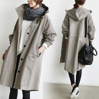 Angela | Trench Long à Capuche pour Femme - Image 8