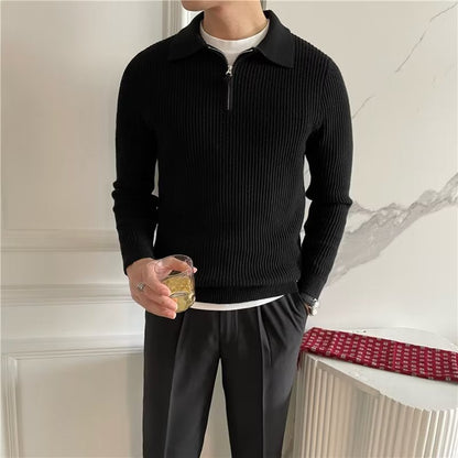 Malik | Pull en Tricot Homme - Demi-Zip - Image 8