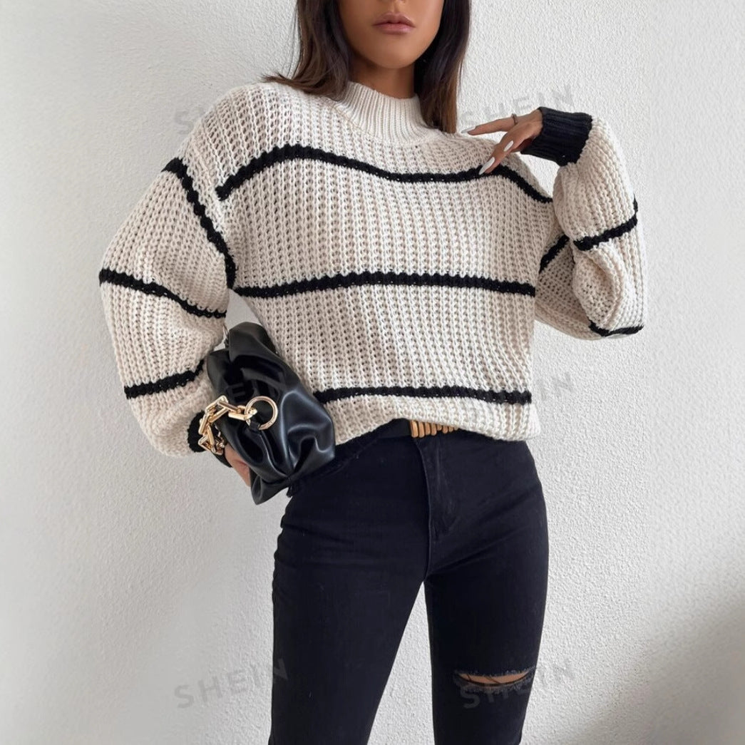 Suzanne | Pull rayé oversize pour femme - Image 2