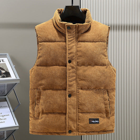 Josué | Gilet matelassé en velours côtelé pour homme - Image 1
