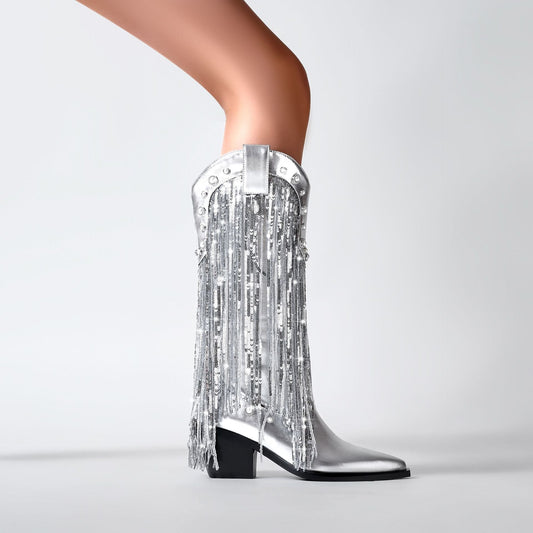 Carine | Bottes Western à Glandes et Clous pour Femmes - Image 2