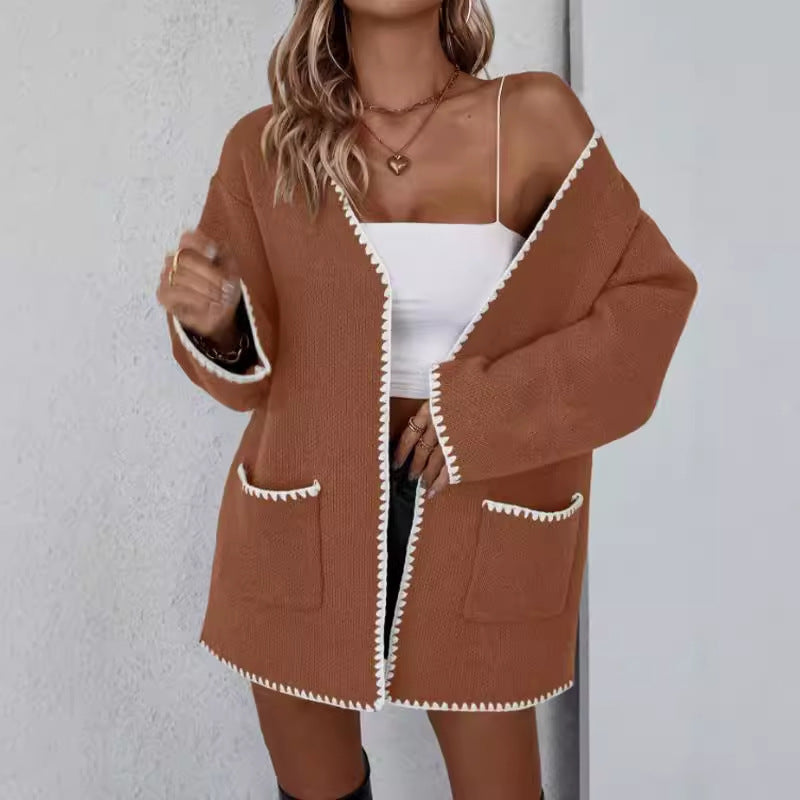 Sabrine | Cardigan Tricot Femme Ouvert Devant - Image 2