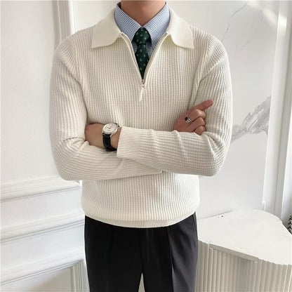 Malik | Pull en Tricot Homme - Demi-Zip - Image 5