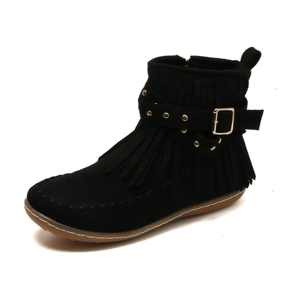 Alexandra | Bottines à Franges et Boucle pour Femme - Image 3