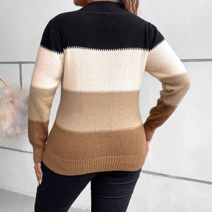 Stella | Pull Femme Coupe Décontractée Color Block - Image 4