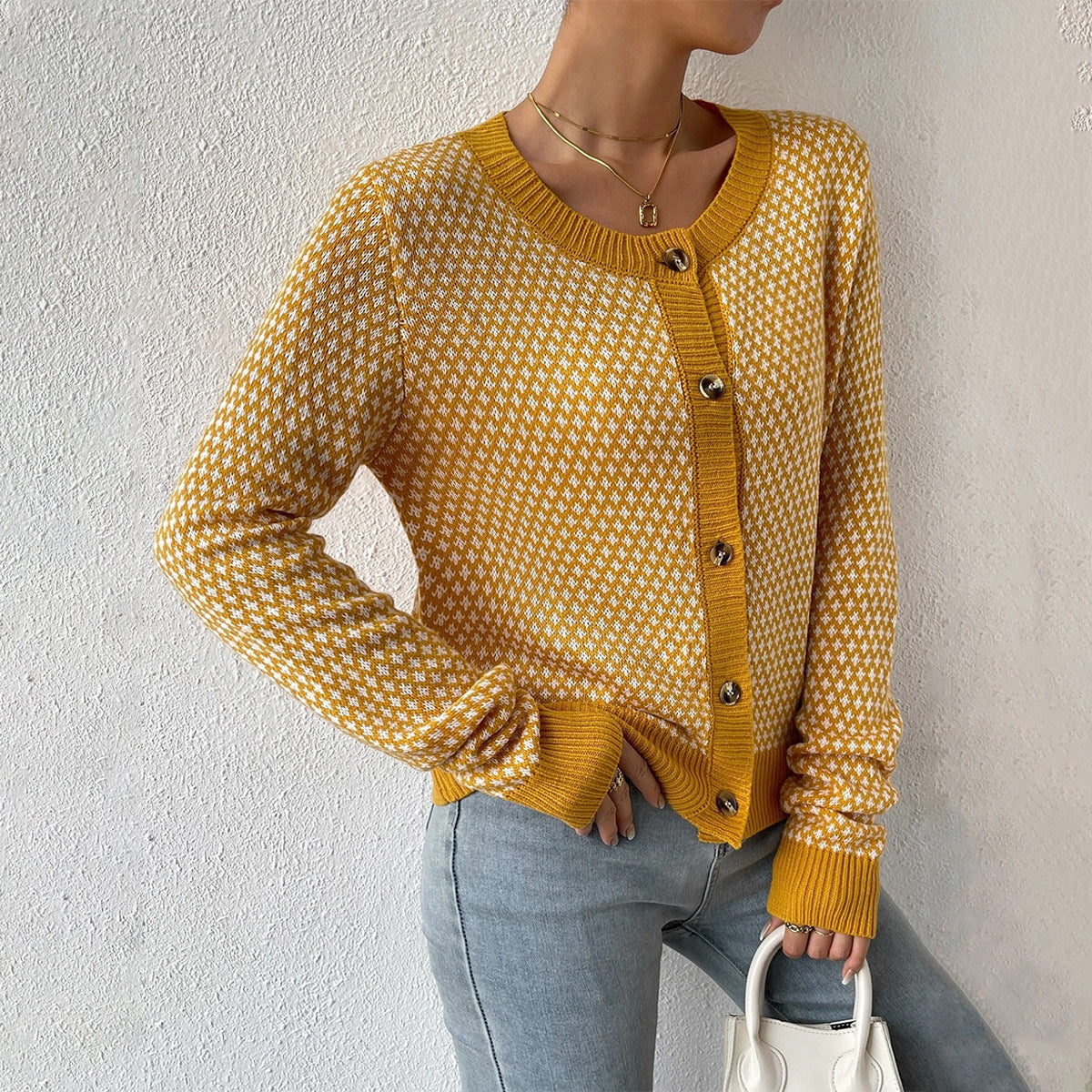 Hortense | Cardigan Femme Boutonné à Manches Longues - Image 3