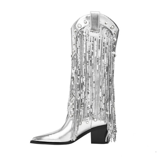 Carine | Bottes Western à Glandes et Clous pour Femmes - Image 1
