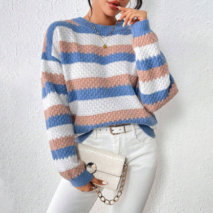 Enora | Pull rayé décontracté pour femme - Image 2