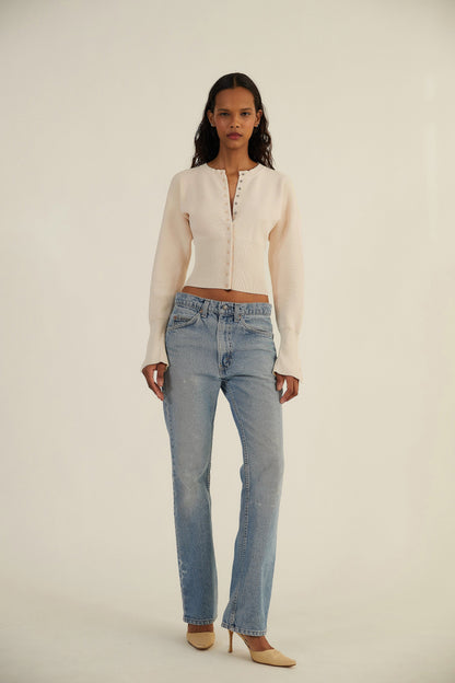 Zahia | Cardigan Ajusté Boutonné Femme - Image 4