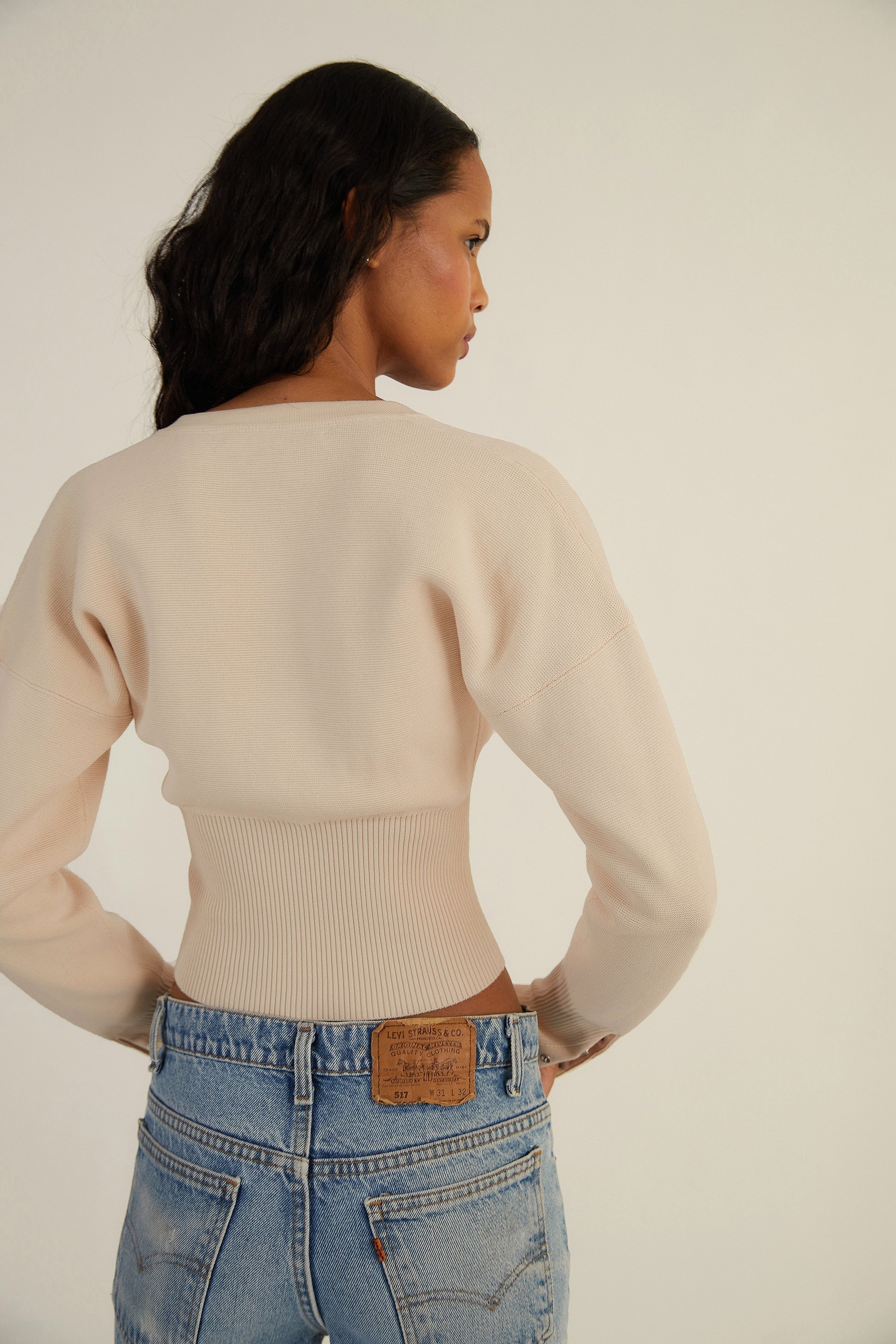 Zahia | Cardigan Ajusté Boutonné Femme - Image 3